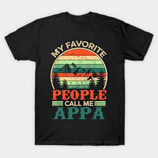 My Favorite People Call Me Appa Father's Day Gifts Vintage T-Shirt